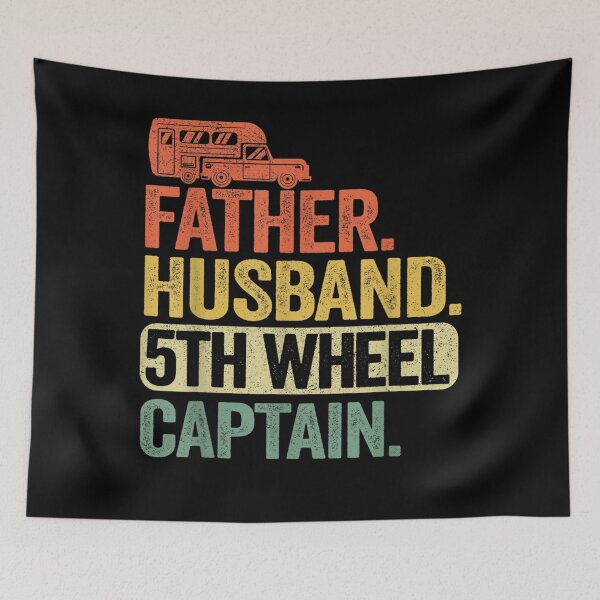 Item preview, Mens Father Husband 5th Wheel Captain Fifth Wheel Camper Dad  designed and sold by FidelmaShop.