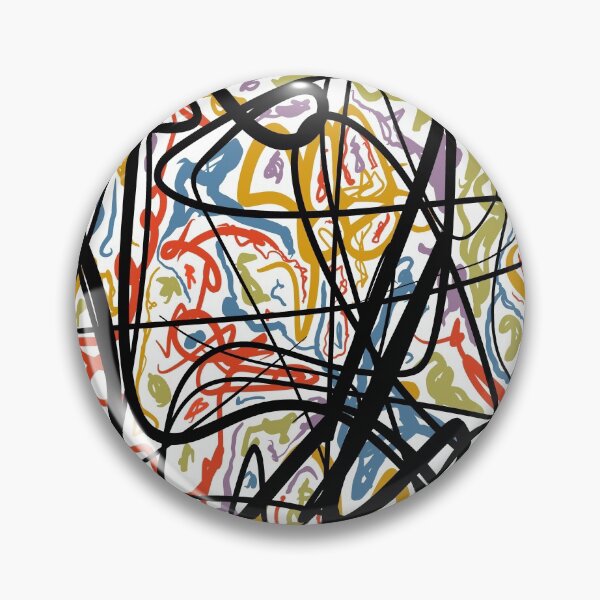 Item preview, 'Colours Don’t Touch Scribble Abstract  designed and sold by lafagearts.