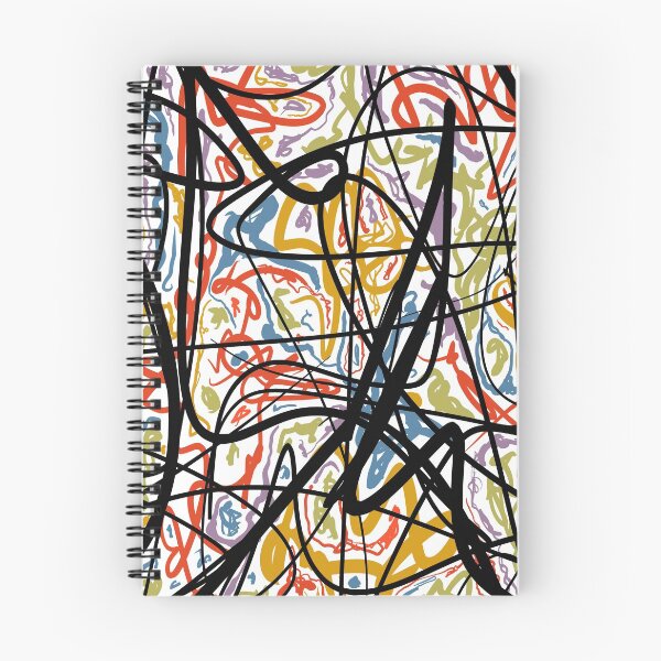 Item preview, 'Colours Don’t Touch Scribble Abstract  designed and sold by lafagearts.