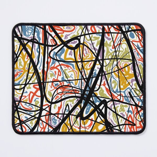 Item preview, 'Colours Don’t Touch Scribble Abstract  designed and sold by lafagearts.