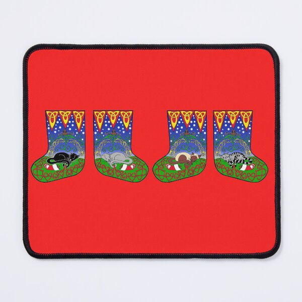 Item preview, Celtic Cat Christmas Stockings designed and sold by ingridthecrafty.