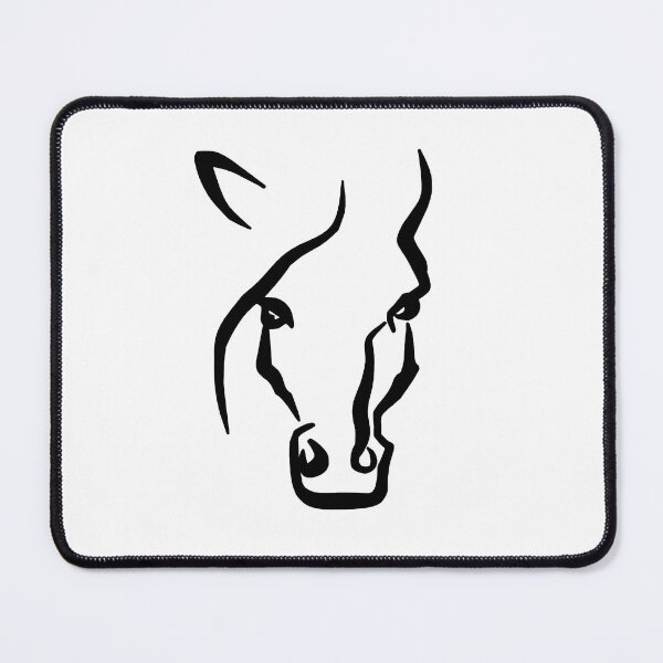 Item preview, Black and White Horse Face designed and sold by Trace1234.