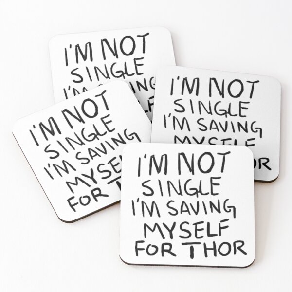 Item preview, I'm not single I'm saving myself for the god of thunder designed and sold by Myheartofworship.