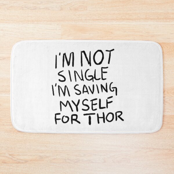 Item preview, I'm not single I'm saving myself for the god of thunder designed and sold by Myheartofworship.