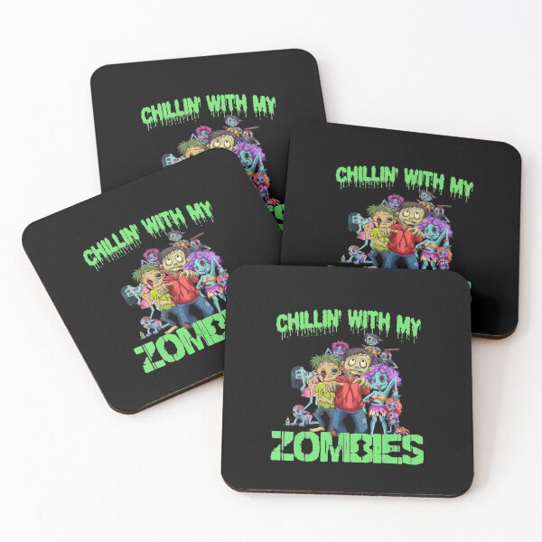 Item preview, Happy Halloween Chillin With My Zombies Funny designed and sold by nguyenchimina.