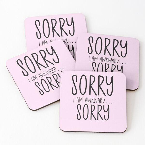 Item preview, Sorry I’m awkward sorry funny introvert antisocial  designed and sold by tiffanator606.