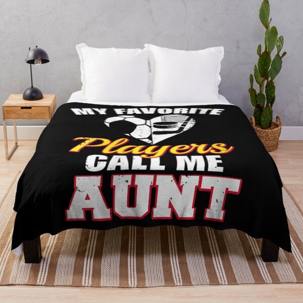 Item preview, Womens My Favorite Players Call Me Aunt Soccer Hockey Aunt V-Neck designed and sold by AlvaShop.