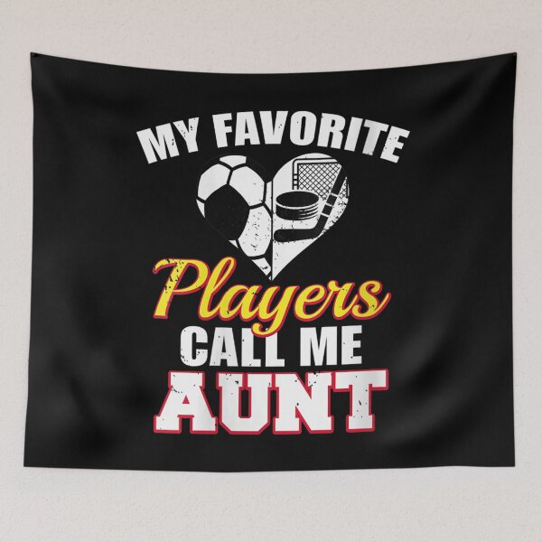 Item preview, Womens My Favorite Players Call Me Aunt Soccer Hockey Aunt V-Neck  designed and sold by AlvaShop.