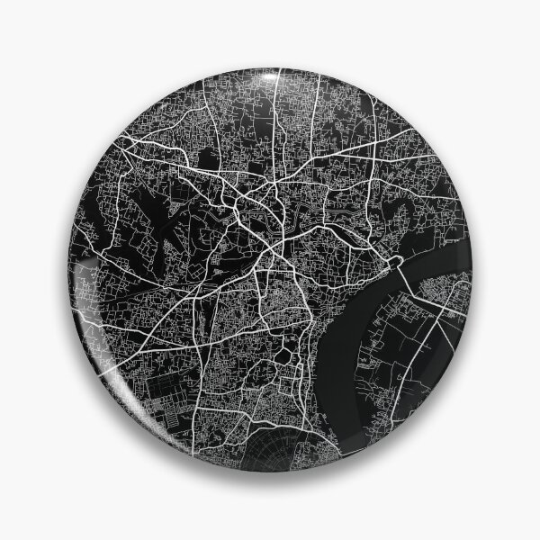 Item preview, Varanasi City Map of Uttar Pradesh, India - Full Moon designed and sold by deMAP.