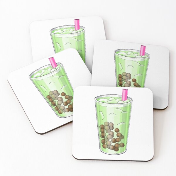 Item preview, Green tea boba sticker designed and sold by Cutestickers23.