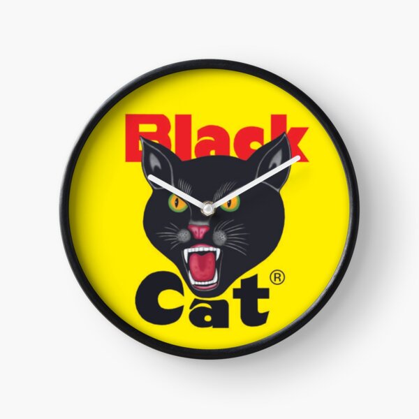 BLACK CAT Clock