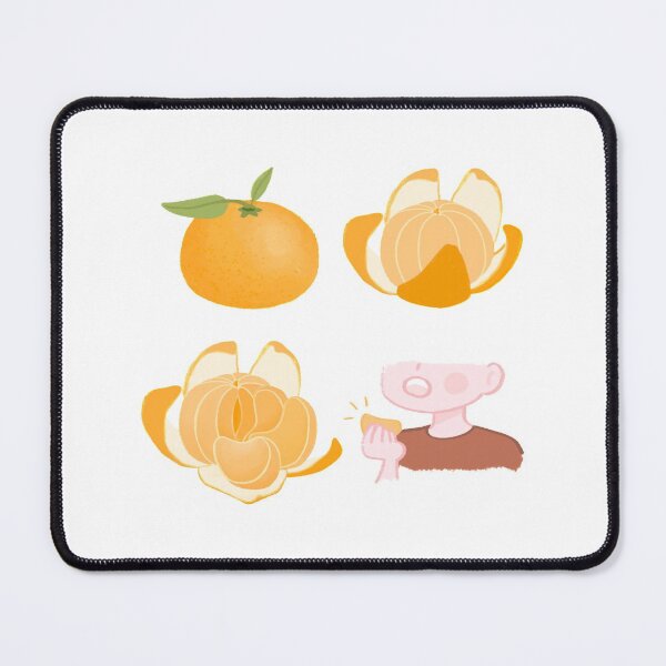 Item preview, Eating a tangerine cartoon art designed and sold by Ashleysnook.