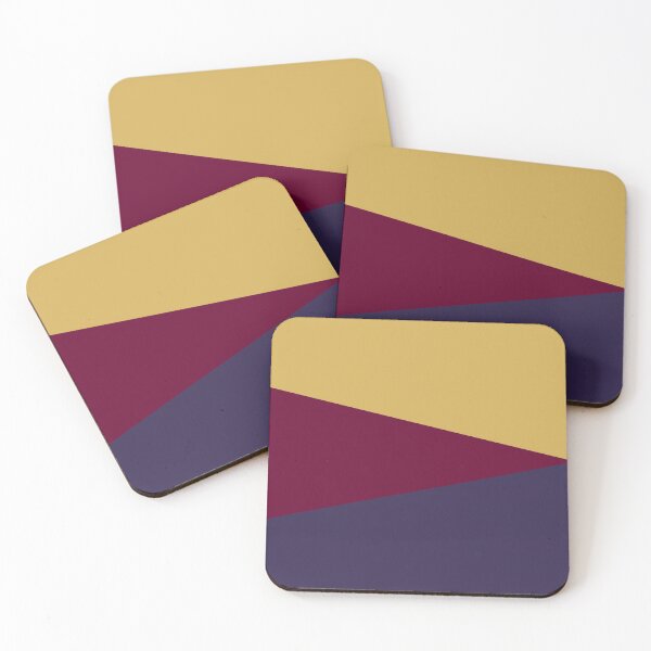 Item preview, NAVY BLUE, BURGUNDY RED and GOLD GEOMETRIC DESIGN PRINT designed and sold by RachelMacht.