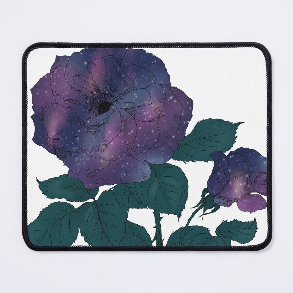 Item preview, Rose flower galaxy nebulosa night sky designed and sold by MadaFaCose.