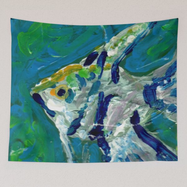 Item preview, "Definitely not an angel" Angelfish designed and sold by Gelarie Johnson.