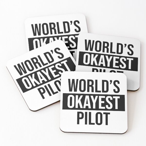 Item preview, World's Okayest Pilot designed and sold by Adel Qasem.