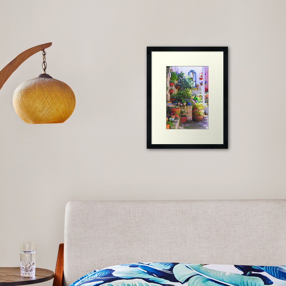 friends' garden Framed Art Print