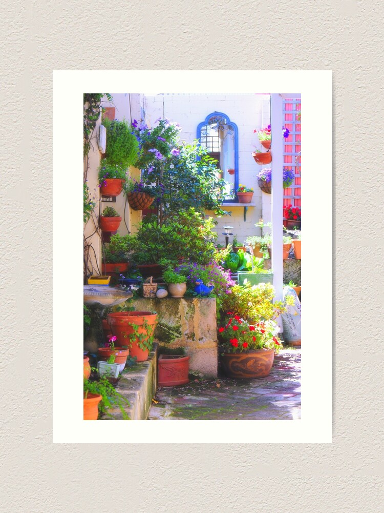 Alternate view of friends' garden Art Print