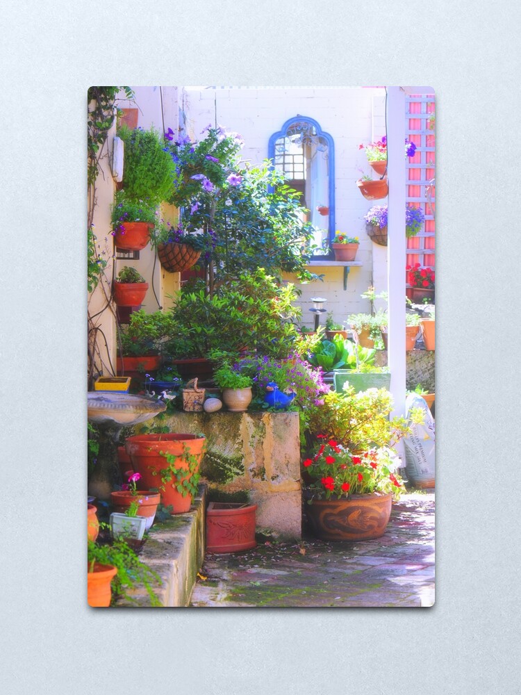 Alternate view of friends' garden Metal Print