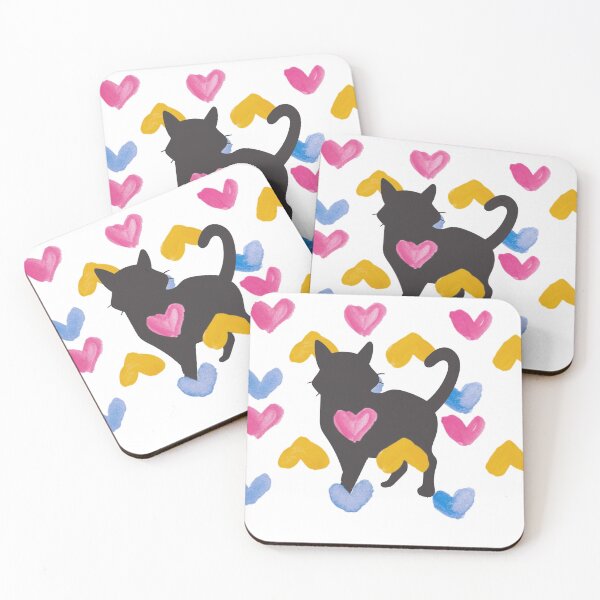 Item preview, Michi kitten and hearts designed and sold by NaturaFotos.