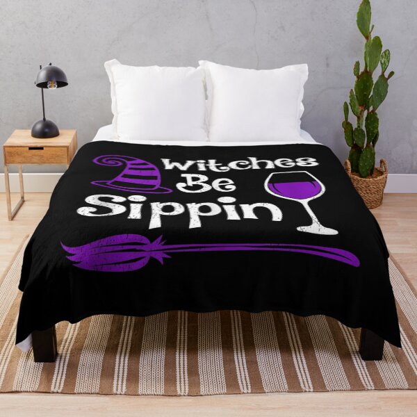 Item preview, Witch Wine Lover Funny Witches Be Sippin Halloween Tank Top designed and sold by DaiShop.