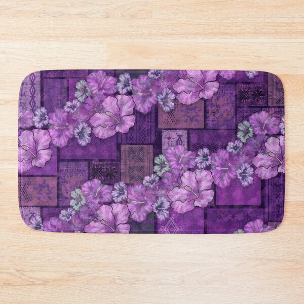 Item preview, Purple Paradise Vintage Hawaiian - Vintage Samoan Mana Malu Tapa Artboard designed and sold by sunnthreads.