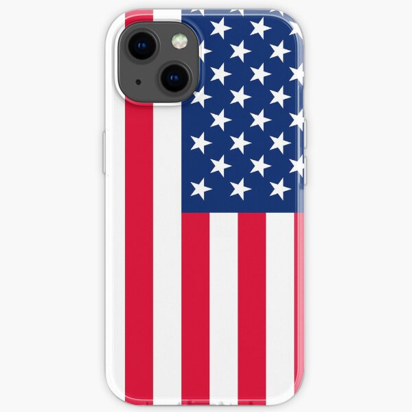 american flag 4k iPhone Soft Case