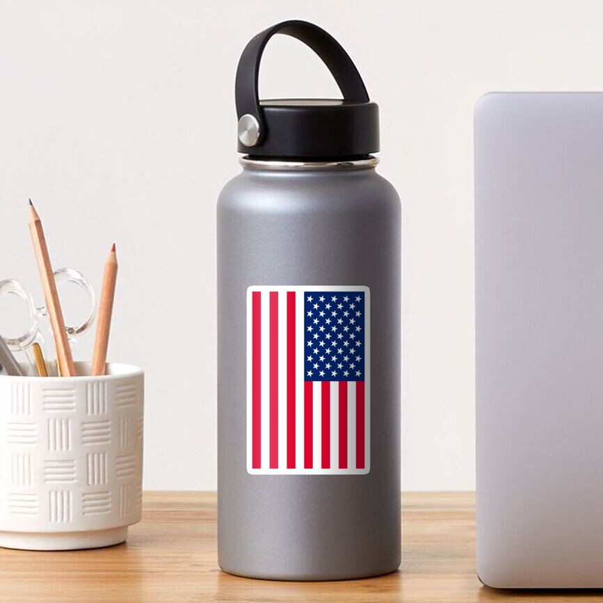 american flag 4k Sticker