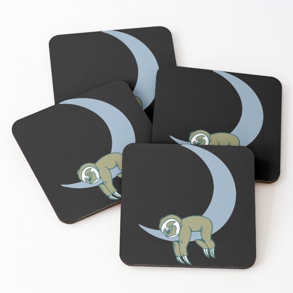 Item preview, Sloth sleeping on the moon designed and sold by oko-designs.
