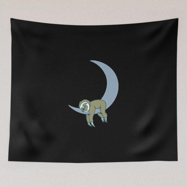 Item preview, Sloth sleeping on the moon designed and sold by oko-designs.