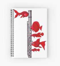 Fish and Flute Spiral Notebook