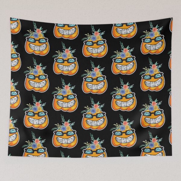Item preview, halloween pumpkin face designed and sold by RheaRealm.