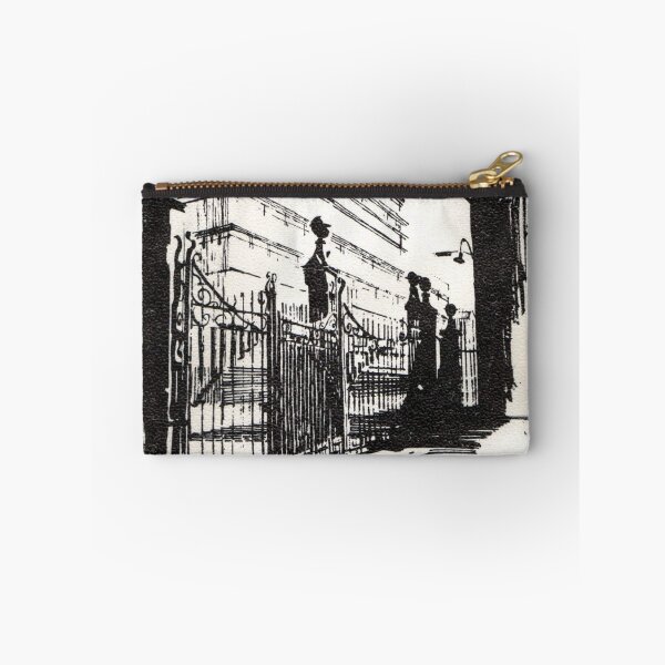 Item preview, Old wharf gates, Wellington waterfront, New Zealand designed and sold by Al Benge - NZ & Australian Art.