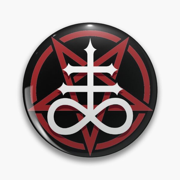 Item preview, Red Pentagram with Leviathan Cross designed and sold by SpreadForSatan.