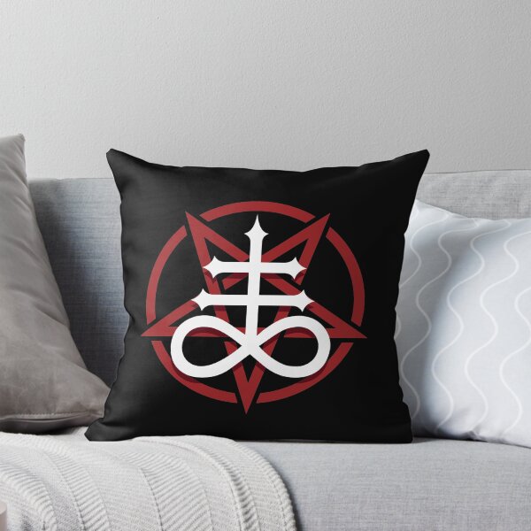 Item preview, Pentagrama rojo con cruz de Leviatán designed and sold by SpreadForSatan.