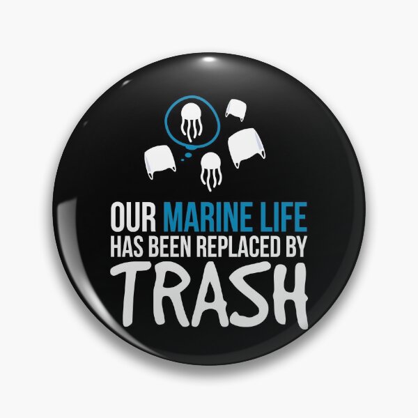 Item preview, Marine Life Replaced Trash Conservation designed and sold by MooonTees.