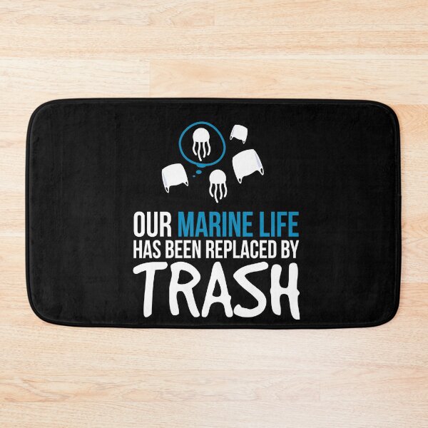 Item preview, Marine Life Replaced Trash Conservation designed and sold by MooonTees.