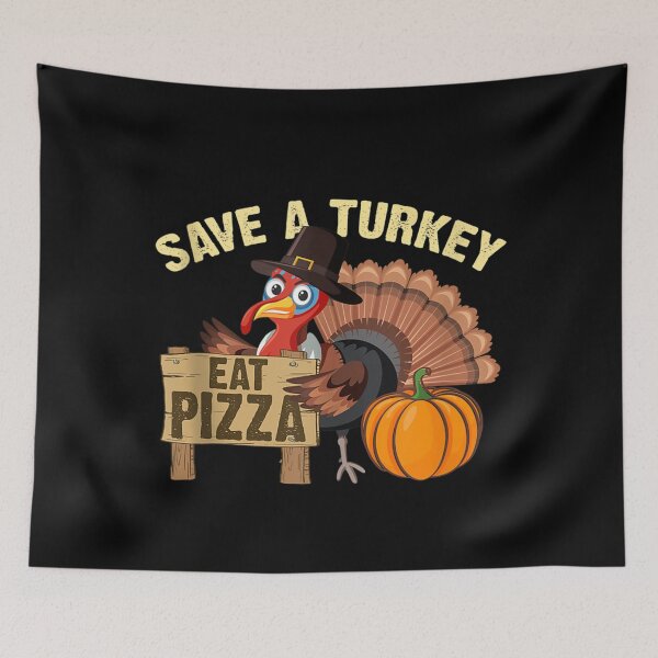 Item preview, Save a Turkey Eat Pizza - Thanksgiving Vegan Family Reunion Tank Top designed and sold by BaldricShop.