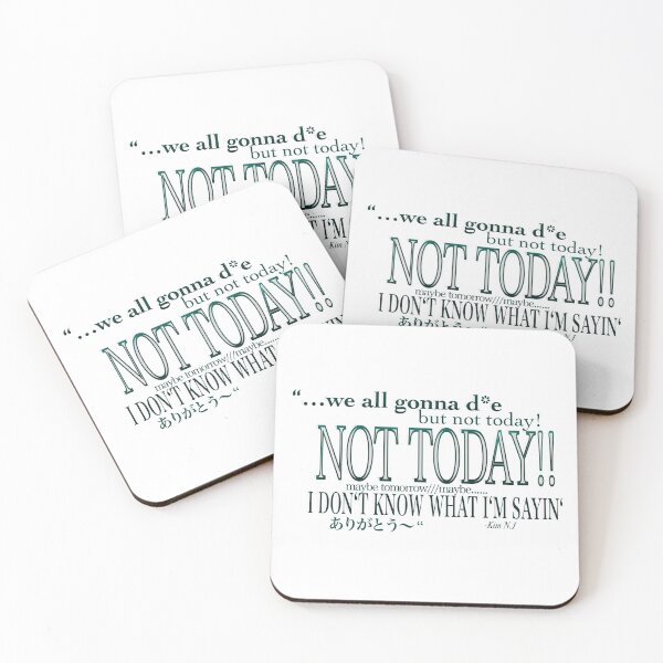 Item preview, Kim Nam-joon Citation: We all gonna die but not today, not today, maybe, i don‘t know what i‘m sayin ‘, arigatou designed and sold by xenuschka.