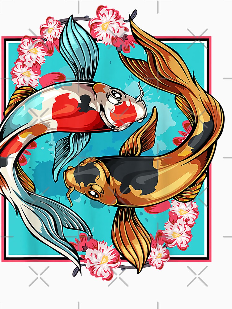 Koi Fish Japanese Carp Japanese Koi Carp Nishikigoi Fish T-Shirt