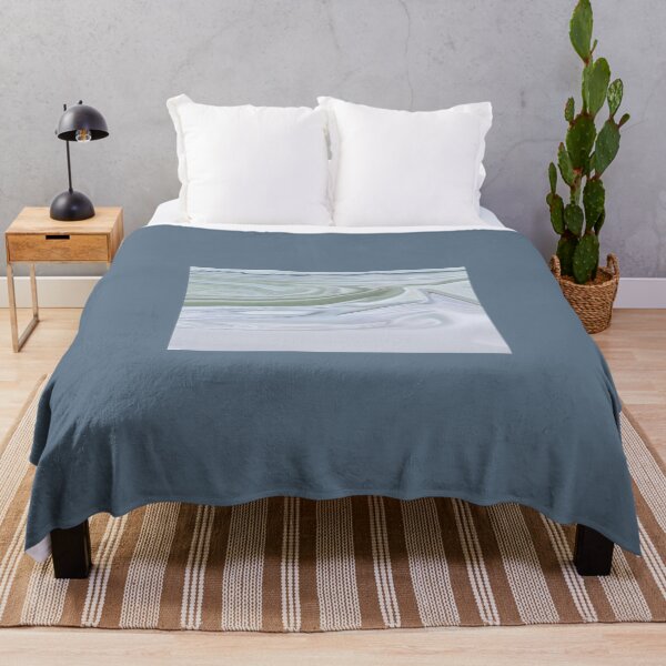 Item preview, Snow Escape Pale Blues Greys Teal Abstract Marbled Look designed and sold by Beachy.