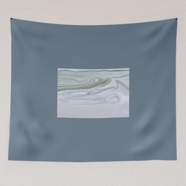 Item preview, Snow Escape Pale Blues Greys Teal Abstract Marbled Look designed and sold by Beachy.