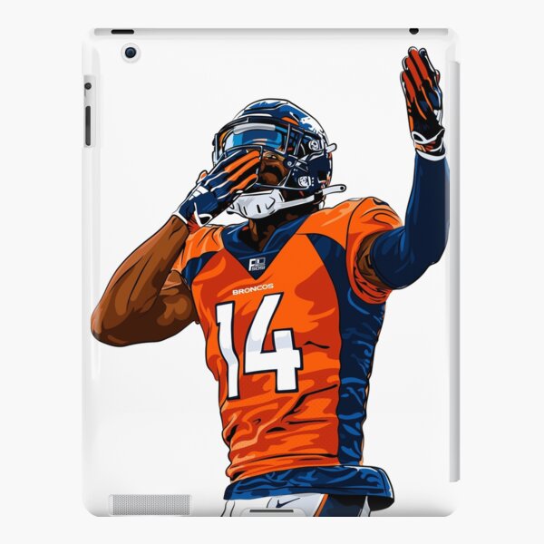 Courtland Sutton DENVER BRONCOS WATERCOLOR STROKES PIXEL ART 2