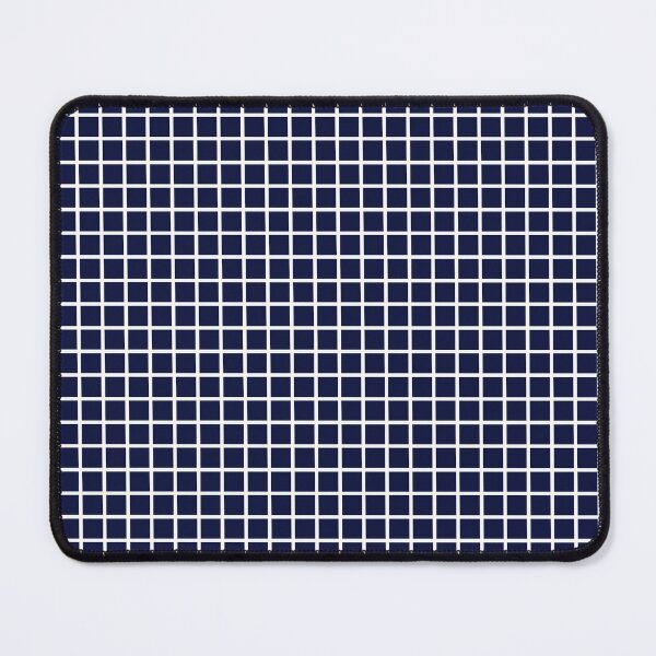 Item preview, Navy Blue and White Graph Grid Pattern designed and sold by SqueakyRicardo.