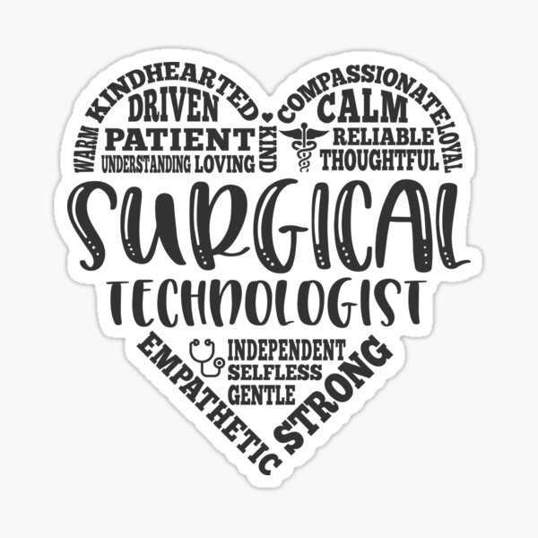 "Surgical tech, surgical technologist" Sticker for Sale by