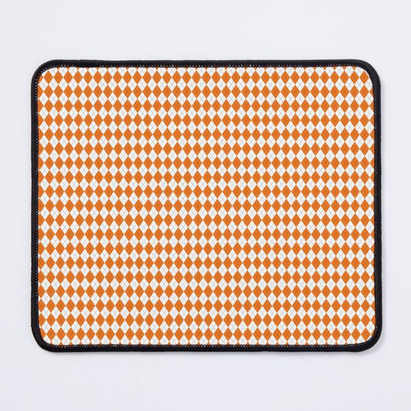 Item preview, Orange and White Argyle Pattern Diamond Checks designed and sold by SqueakyRicardo.