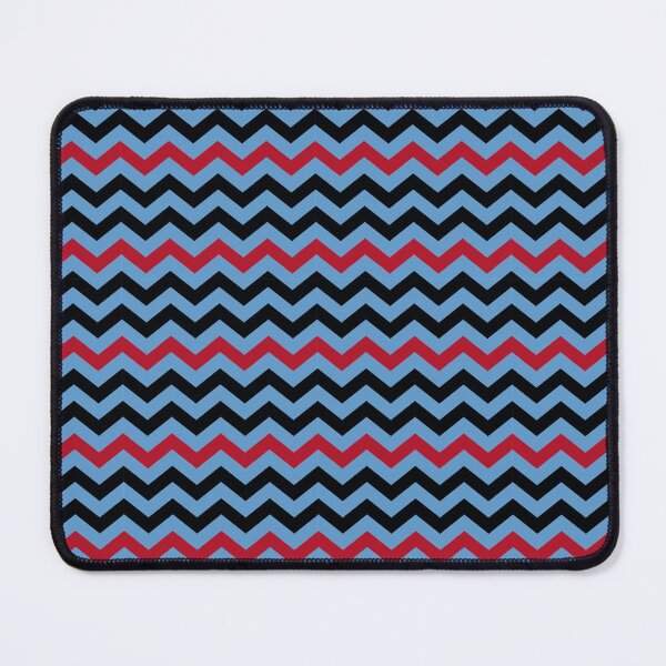 Item preview, Light Blue Red and Black Chevron Zigzag Pattern designed and sold by SqueakyRicardo.
