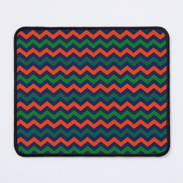 Item preview, Orange Navy Blue and Green Chevron Zigzag Pattern designed and sold by SqueakyRicardo.