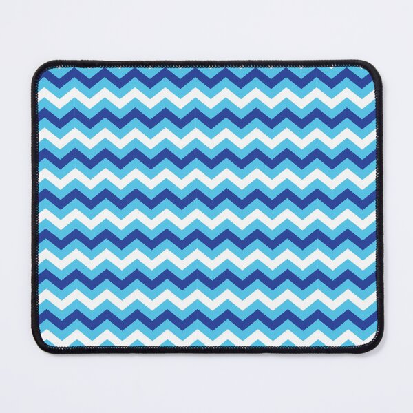 Item preview, Light Blue Dark Blue and White Chevron Zigzag Pattern designed and sold by SqueakyRicardo.