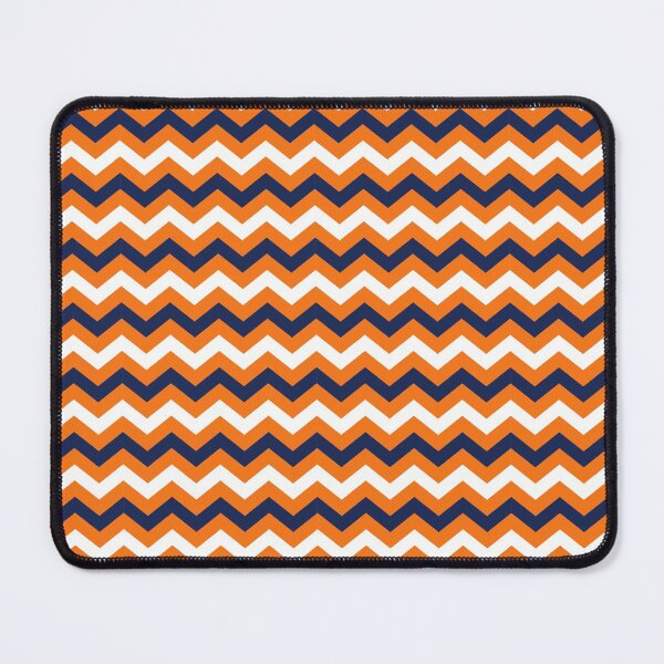 Item preview, Orange Navy Blue and White Chevron Zigzag Pattern designed and sold by SqueakyRicardo.